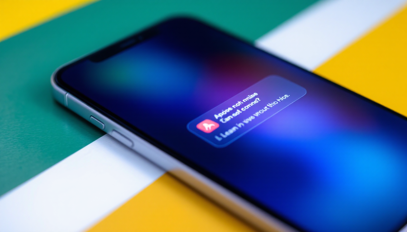 신청 기간 동안 학교 공지 확인의 중요성을 알리는 스마트폰 알림 화면