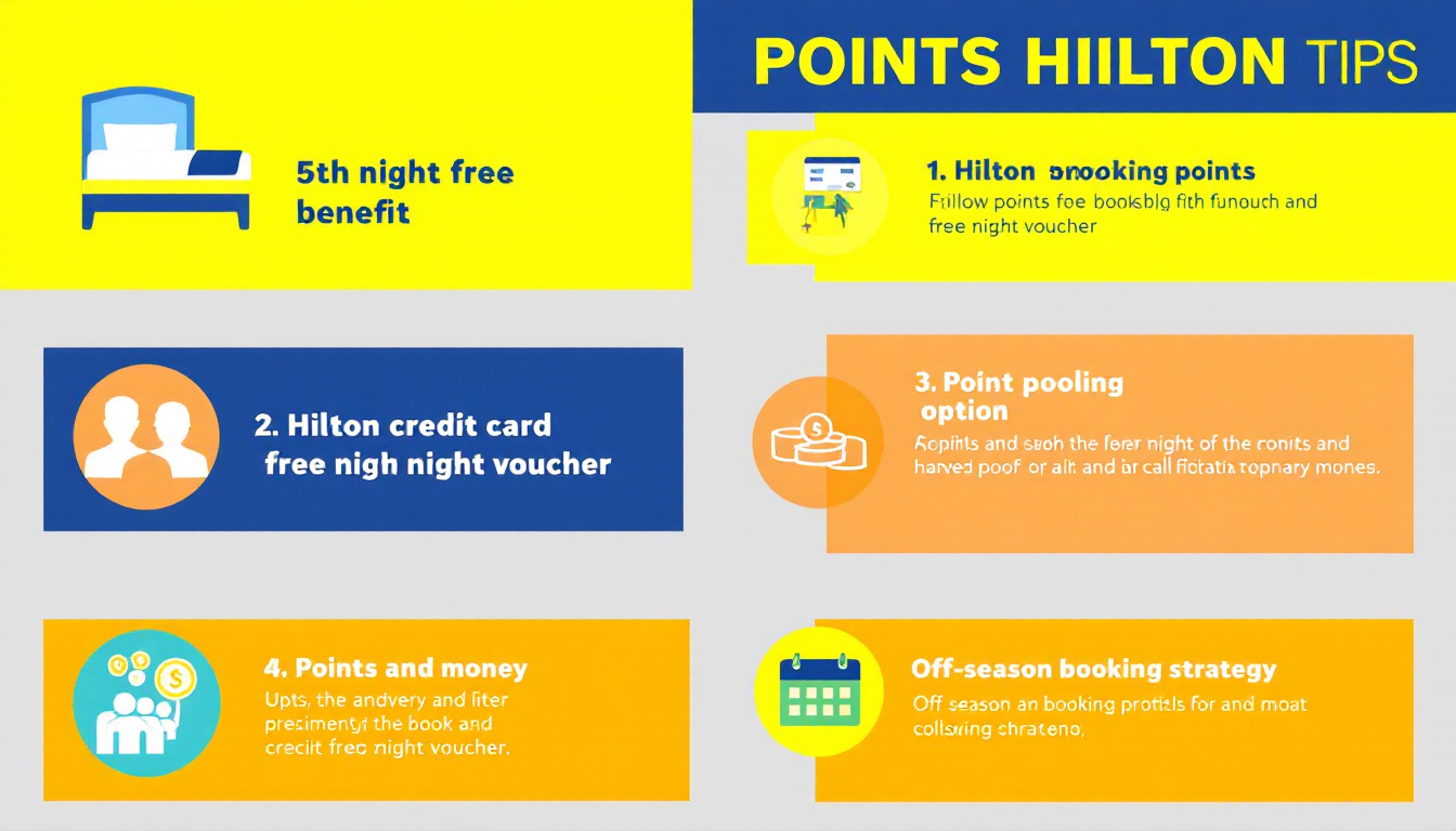 힐튼 포인트 숙박 예약 팁 5가지 인포그래픽