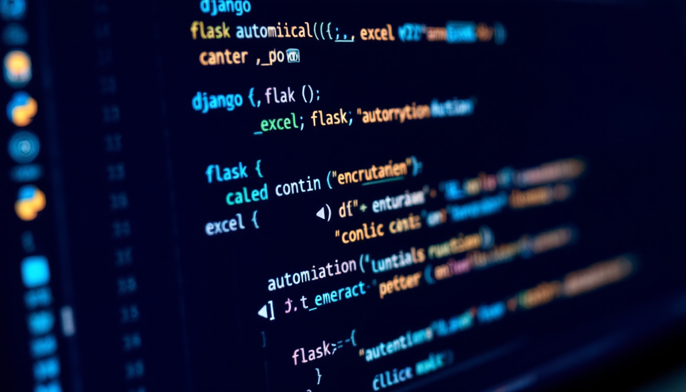 웹 개발, 업무 자동화, 사이버 보안을 나타내는 파이썬 활용 이미지